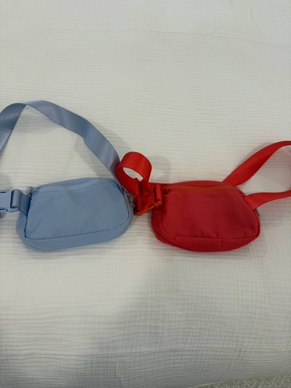 Lululemon Light Blue & Raspberry Belt Bags - Picture 2 of 4